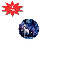 Unicorn Starry Night Print Van Gogh 1  Mini Magnet (10 Pack)  by Sarkoni