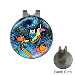 Cartoon Parody  Art Starry Night Van Gogh Hat Clips With Golf Markers