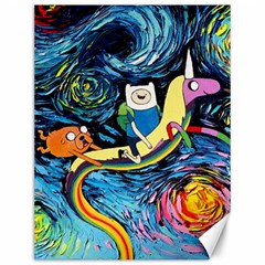 Cartoon Parody  Art Starry Night Van Gogh Canvas 12  X 16 