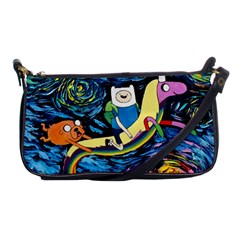 Cartoon Parody  Art Starry Night Van Gogh Shoulder Clutch Bag