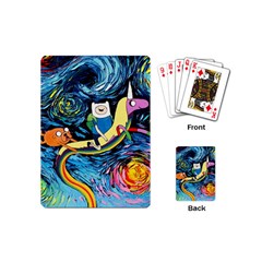Cartoon Parody  Art Starry Night Van Gogh Playing Cards Single Design (mini)