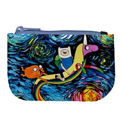 Cartoon Parody  Art Starry Night Van Gogh Large Coin Purse