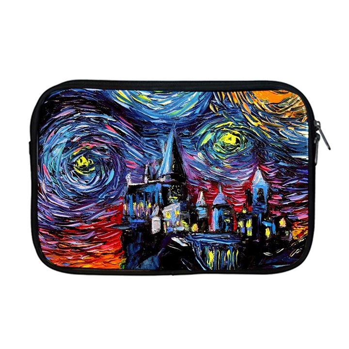 Castle Starry Night Print Van Gogh Parody Apple MacBook Pro 17  Zipper Case