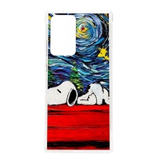 Dog Cartoon Vincent Van Gogh s Starry Night Parody Samsung Galaxy Note 20 Ultra Tpu Uv Case by Sarkoni