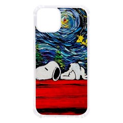 Dog Cartoon Vincent Van Gogh s Starry Night Parody Iphone 13 Tpu Uv Print Case by Sarkoni