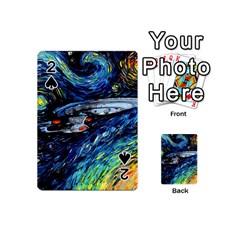 Spaceship Galaxy Parody Art Starry Night Playing Cards 54 Designs (mini) by Sarkoni