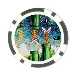 Game Starry Night Doctor Who Van Gogh Parody Poker Chip Card Guard (10 Pack)