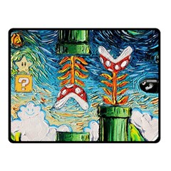 Game Starry Night Doctor Who Van Gogh Parody Fleece Blanket (small)