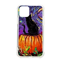 Halloween Art Starry Night Hallows Eve Black Cat Pumpkin Iphone 11 Pro 5 8 Inch Tpu Uv Print Case by Sarkoni