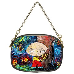 Cartoon Starry Night Vincent Van Gogh Chain Purse (one Side)