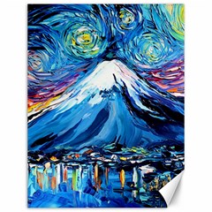 Mount Fuji Art Starry Night Van Gogh Canvas 12  X 16 