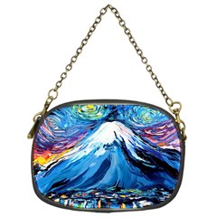 Mount Fuji Art Starry Night Van Gogh Chain Purse (one Side)