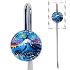 Mount Fuji Art Starry Night Van Gogh Book Mark by Sarkoni