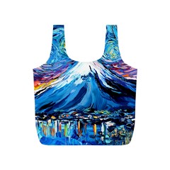 Mount Fuji Art Starry Night Van Gogh Full Print Recycle Bag (s)