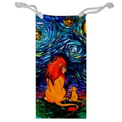 Lion Art Starry Night Van Gogh Jewelry Bag