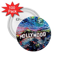 Hollywood Art Starry Night Van Gogh 2 25  Buttons (100 Pack) 
