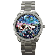 Hollywood Art Starry Night Van Gogh Sport Metal Watch