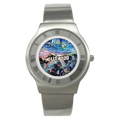 Hollywood Art Starry Night Van Gogh Stainless Steel Watch