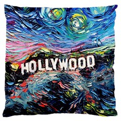 Hollywood Art Starry Night Van Gogh Large Cushion Case (one Side) by Sarkoni