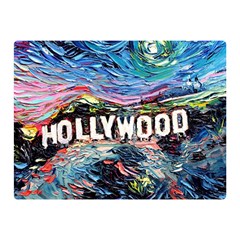 Hollywood Art Starry Night Van Gogh Two Sides Premium Plush Fleece Blanket (mini)