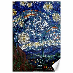 Mosaic Art Vincent Van Gogh s Starry Night Canvas 12  X 18 