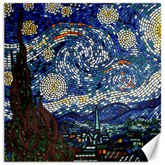 Mosaic Art Vincent Van Gogh s Starry Night Canvas 20  X 20 