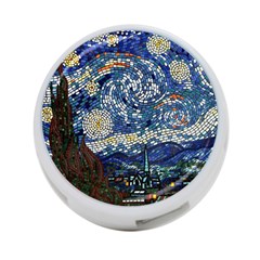 Mosaic Art Vincent Van Gogh s Starry Night 4-port Usb Hub (two Sides)