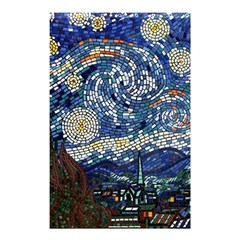 Mosaic Art Vincent Van Gogh s Starry Night Shower Curtain 48  X 72  (small) 