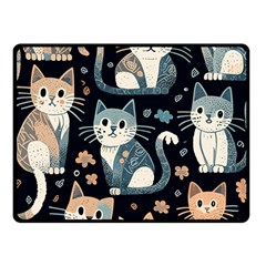 Cats Pattern Fleece Blanket (small) by Valentinaart