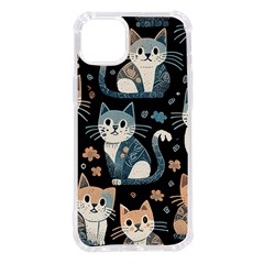 Cats Pattern Iphone 14 Plus Tpu Uv Print Case by Valentinaart