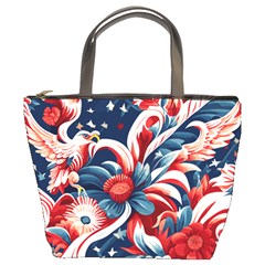 America pattern Bucket Bag