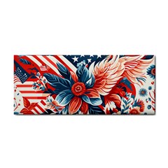 America Pattern Hand Towel by Valentinaart