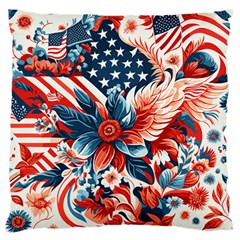 America Pattern Standard Premium Plush Fleece Cushion Case (two Sides) by Valentinaart