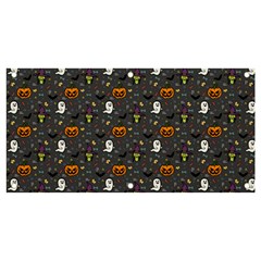 Halloween Pattern Bat Banner And Sign 4  X 2  by Bangk1t