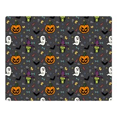 Halloween Pattern Bat Premium Plush Fleece Blanket (large) by Bangk1t