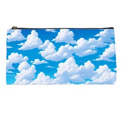 Sky Clouds Blue Cartoon Animated Pencil Case