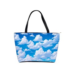 Sky Clouds Blue Cartoon Animated Classic Shoulder Handbag