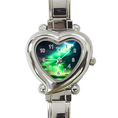 Lake Storm Neon Heart Italian Charm Watch by Bangk1t