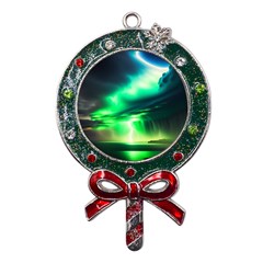 Lake Storm Neon Metal X mas Lollipop With Crystal Ornament