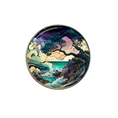 Tree Wave Ocean Hat Clip Ball Marker (4 Pack) by Bangk1t