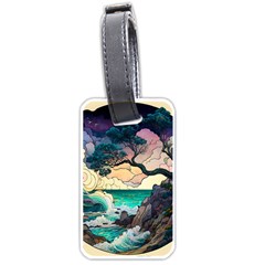 Tree Wave Ocean Luggage Tag (one Side)