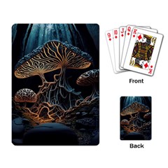 Forest Mushroom Wood Playing Cards Single Design (rectangle)