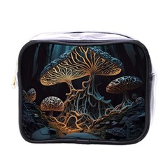 Forest Mushroom Wood Mini Toiletries Bag (one Side) by Bangk1t