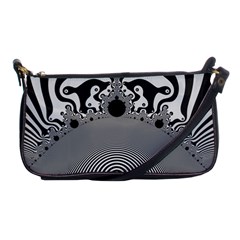 Pattern Illusion Fractal Mandelbrot Shoulder Clutch Bag by Bangk1t