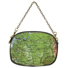 Map Earth World Russia Europe Chain Purse (one Side)