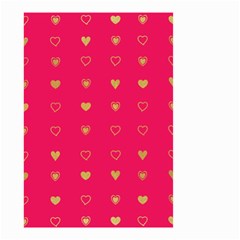 Heart Pattern Design Small Garden Flag (two Sides) by Ravend