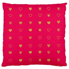 Heart Pattern Design Large Cushion Case (one Side) by Ravend