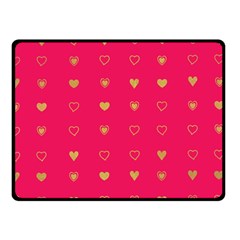 Heart Pattern Design Two Sides Fleece Blanket (small)