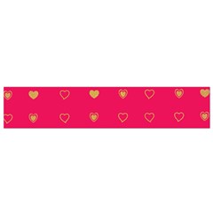 Heart Pattern Design Small Premium Plush Fleece Scarf