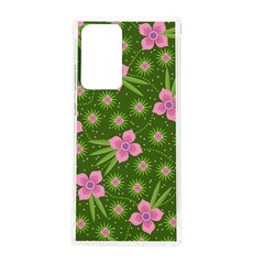 Pink Flower Background Pattern Samsung Galaxy Note 20 Ultra Tpu Uv Case